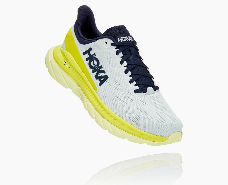 Hoka One One Koşu Ayakkabısı Erkek Beyaz - Mach 4 - KW6745130